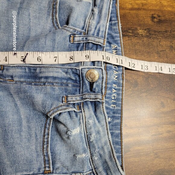 American Eagle Jeans 4 R Jegging Crop Super Hi Rise Next Level Stretch Denim - Picture 10 of 13